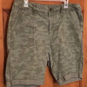 Green camo shorts